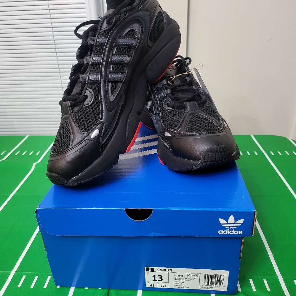 Brand New Adidas Black and Red Sneakers Never Worn. - Picture 2 of 7